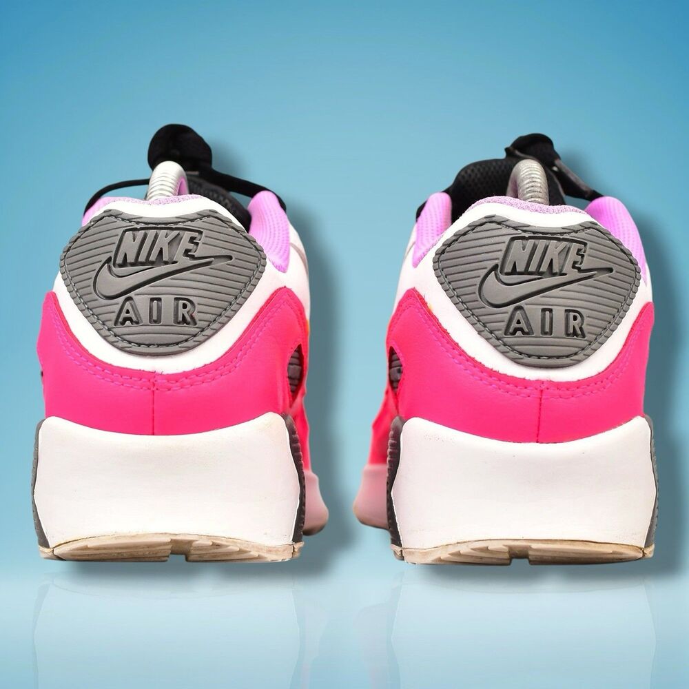 Nike Air Max 90 LTR (GS) Size 7Y Women's Size 8.5 White Pink Black DM8685-100 - Picture 7 of 9